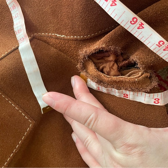 Vintage Suede Trench Coat - Picture 7 of 9